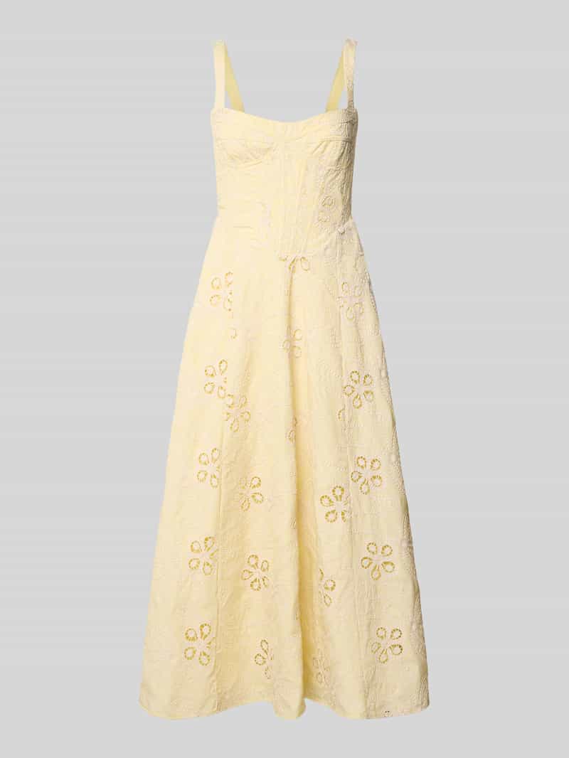 bardot Cocktailjurk met broderie anglaise model 'LILAH'