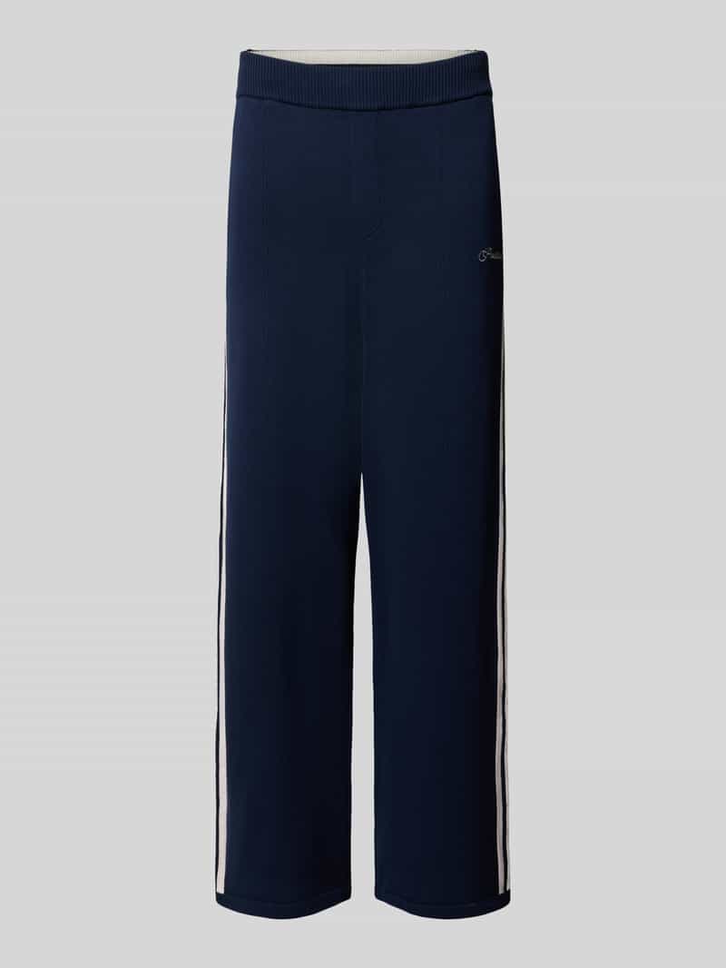 PROHIBITED straight fit sweatpants van viscosemix model 'VARSITY'