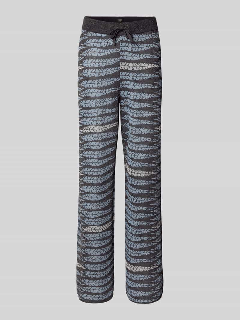 Scotch & Soda Relaxed fit stoffen broek van viscosemix met tunnelkoord