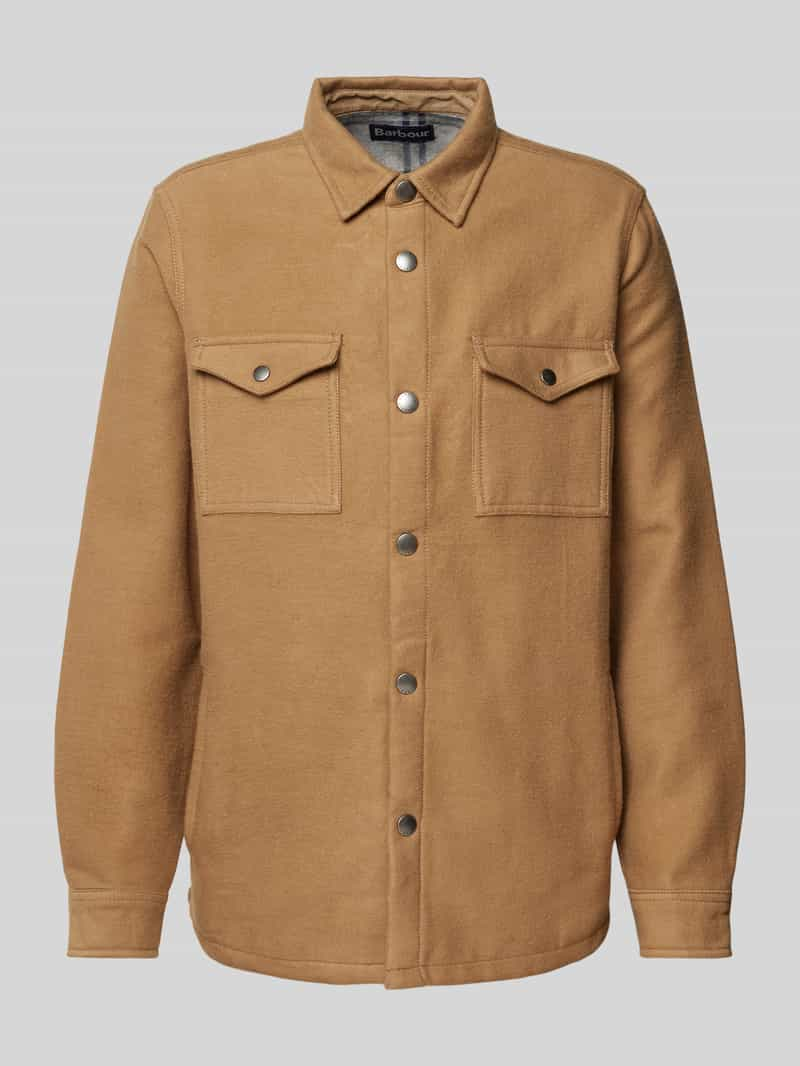 Barbour Regular fit overhemdjack met klepzakken, model 'Carrbridge'