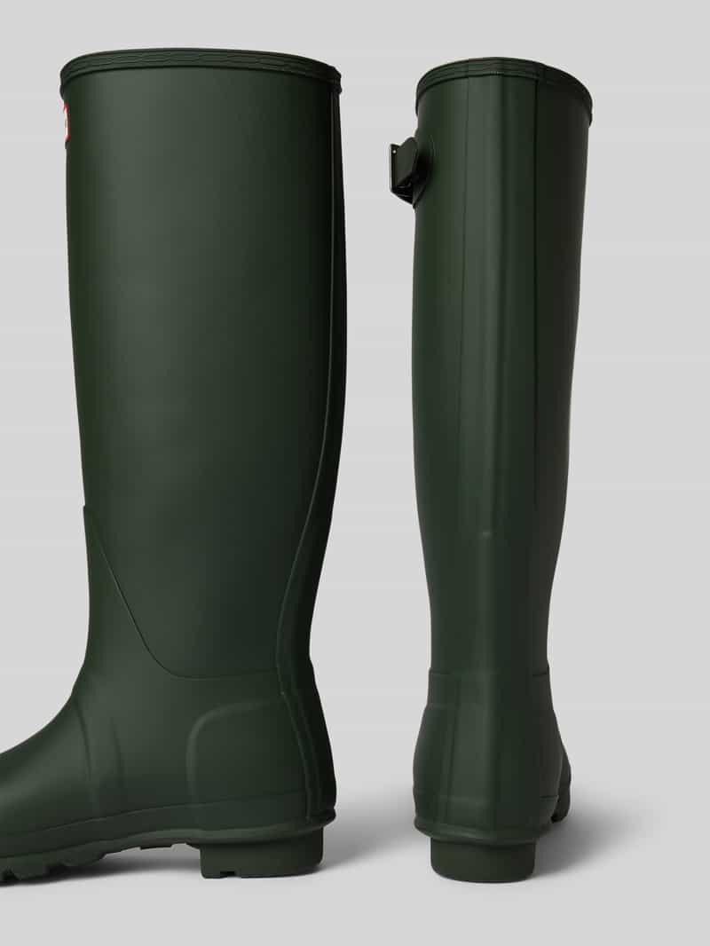 Hunter Rubberen laarzen met labeldetail
