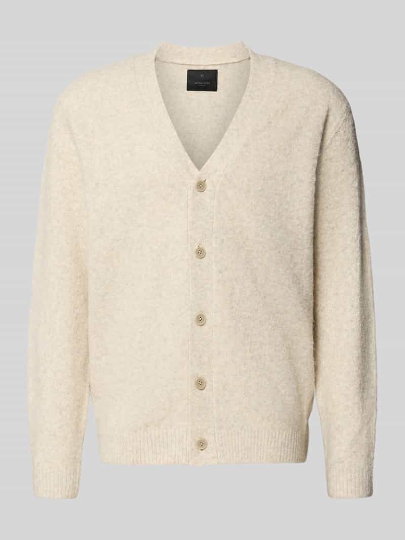 JACK & JONES Premium Regular fit gebreid jack met wol Model 'BLASIMON'