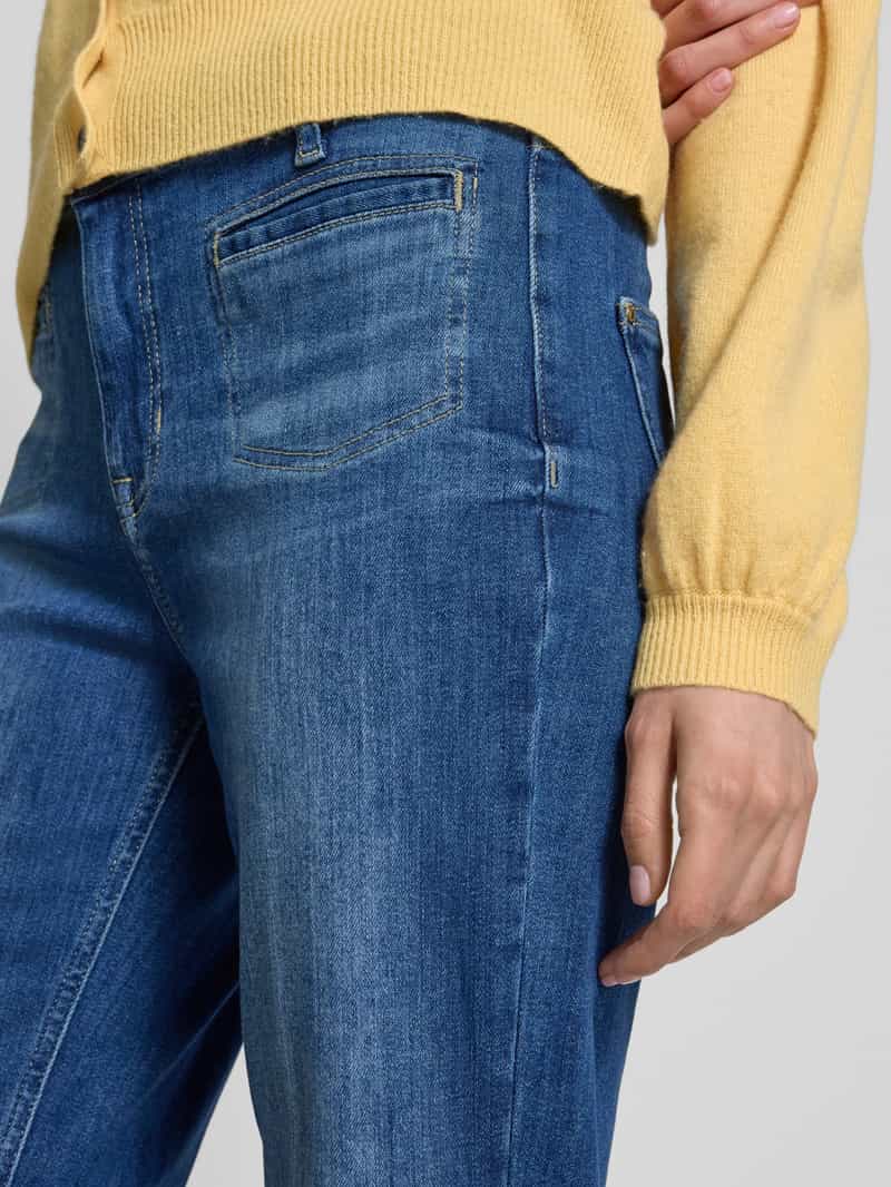 RAFFAELLO ROSSI Flared jeans met strookzakken model 'NELLA'