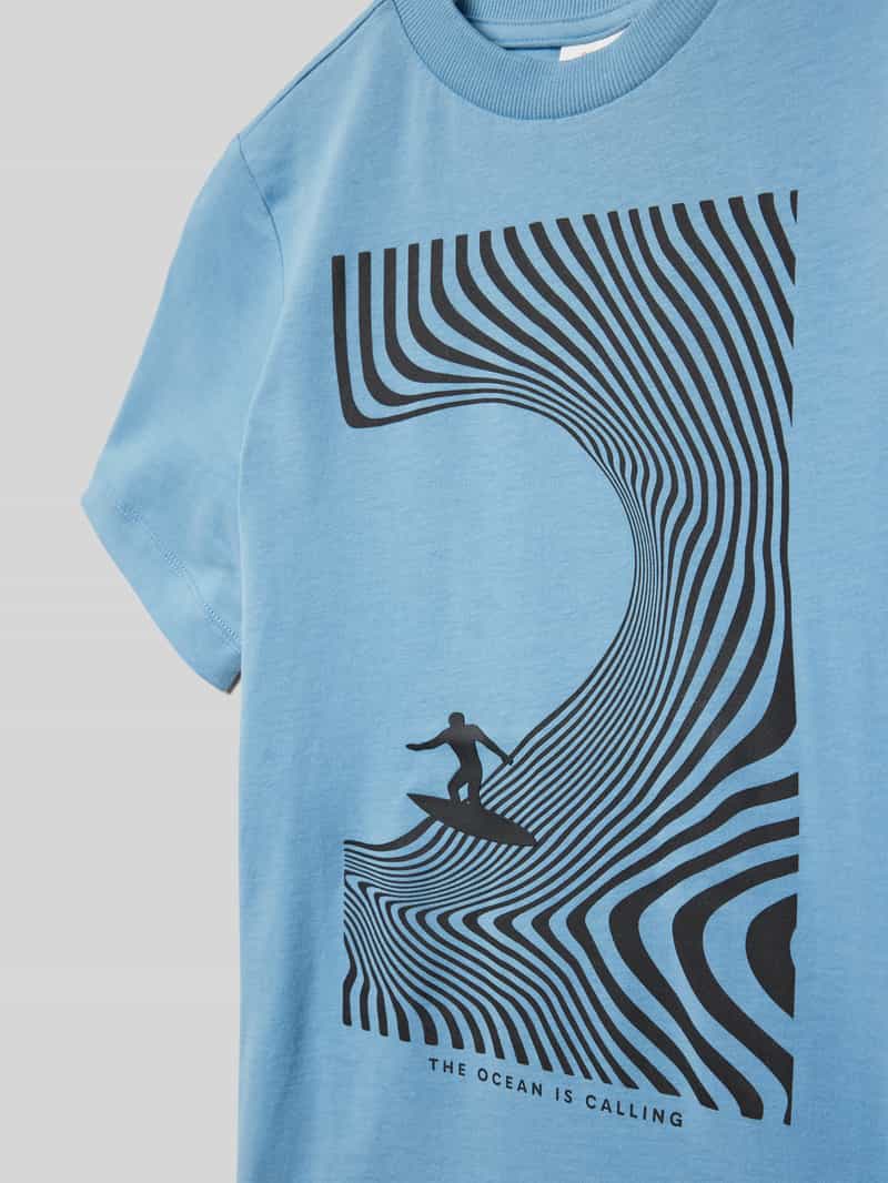 s.Oliver RED LABEL T-shirt met motief- en statementprint