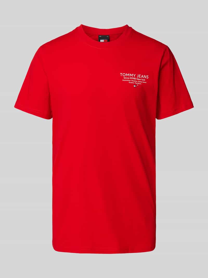 Tommy Jeans T-shirt met labelprint
