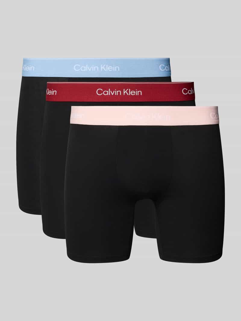Calvin Klein Underwear Boxershort met elastische band met logo in een set van 3 stuks