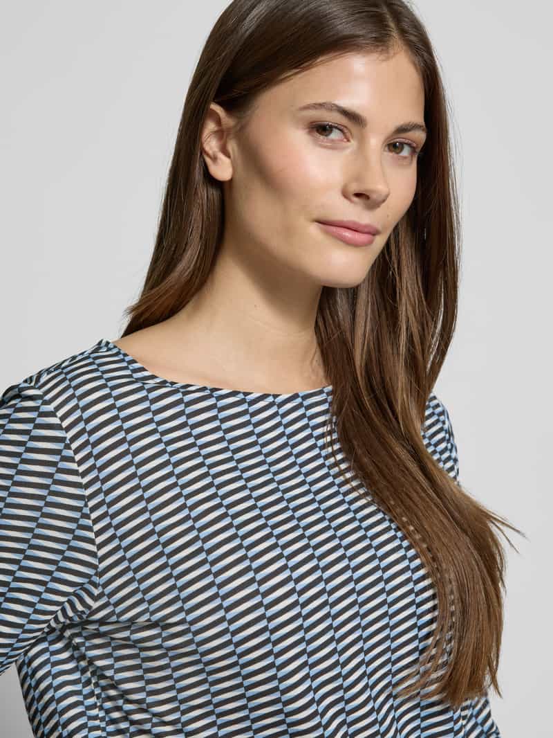 Opus Shirt met lange mouwen en boothals model 'Susta'
