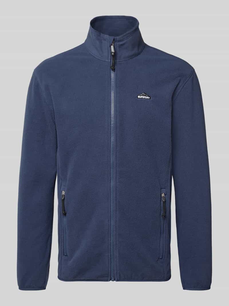 Superdry Fleecejack met opstaande kraag