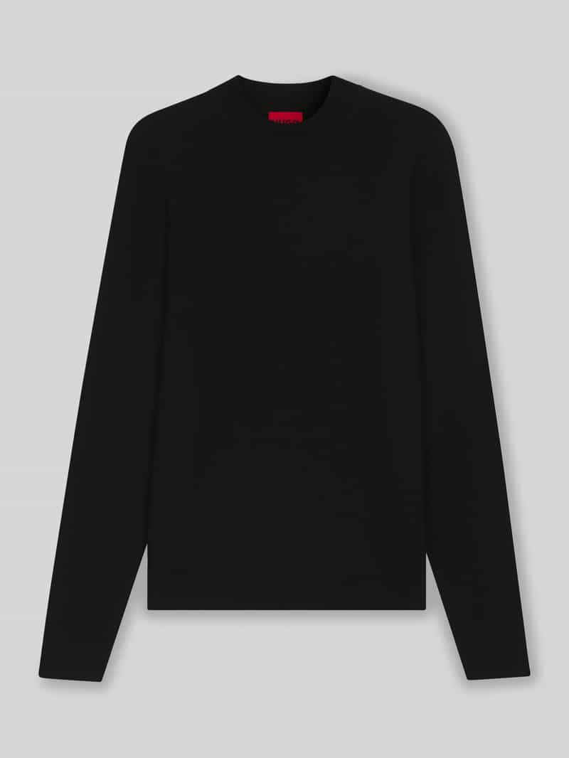 HUGO Regular fit gebreide pullover van viscosemix model 'SAN MARC'