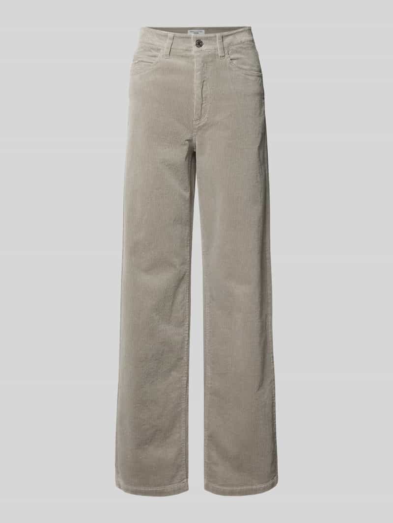 Marc O'Polo DENIM Wide leg corduroy broek van katoenmix