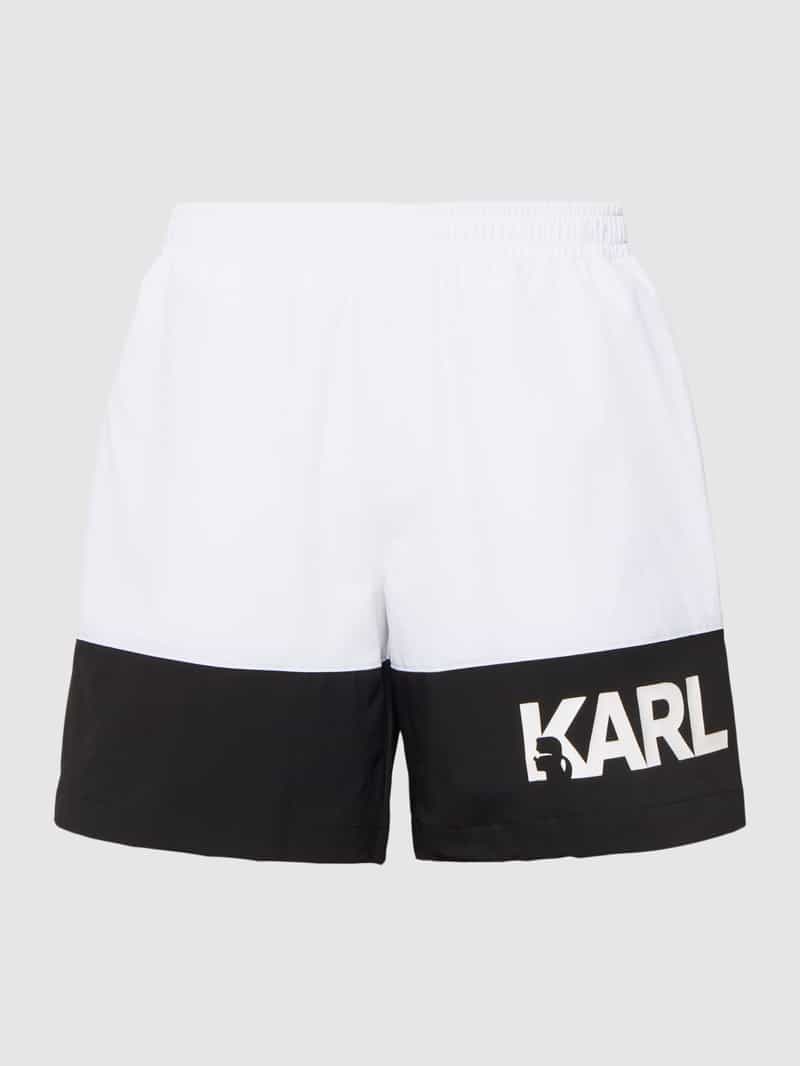 Zwembroek met steekzakken Karl Lagerfeld Beachwear