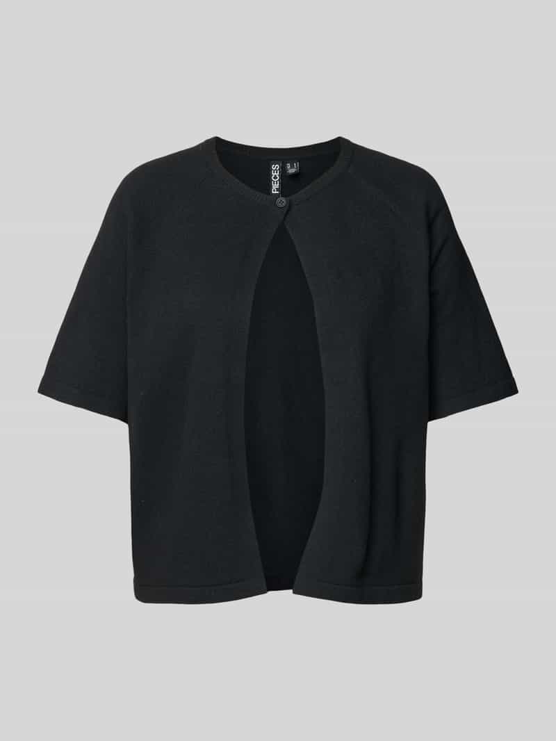 Pieces Regular fit gebreid jack met raglanmouwen model 'BREE'
