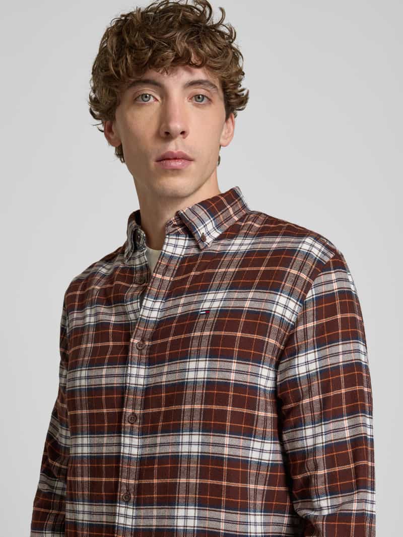 Tommy Jeans Regular fit vrijetijdsoverhemd van puur katoen