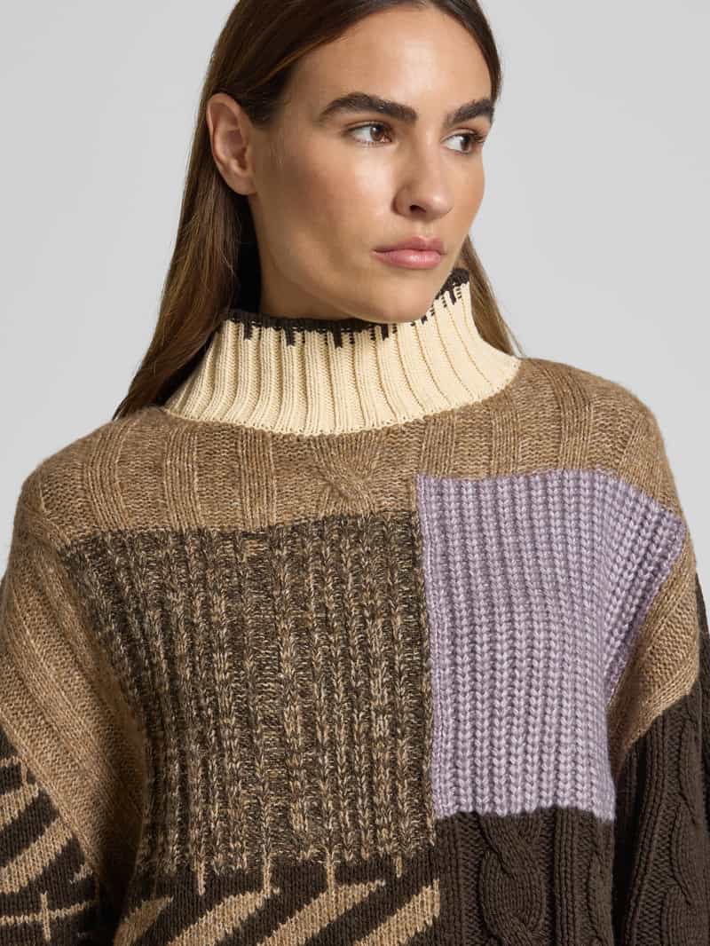 Jake*s Casual Gebreide pullover met ribboorden