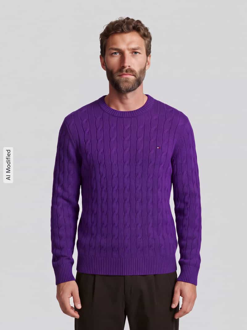 Tommy Hilfiger Regular fit pullover van zuivere schapenwol