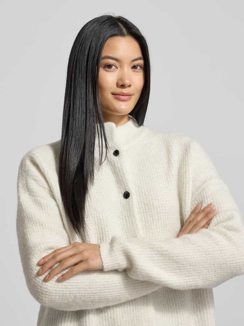 Gestuz Gebreid jack met opstaande kraag model 'manzi'