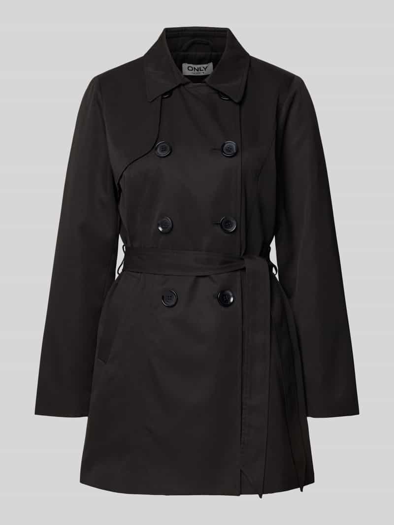 Regular fit Trenchcoat met dubbele knoopsluiting Model 'VALERIE'