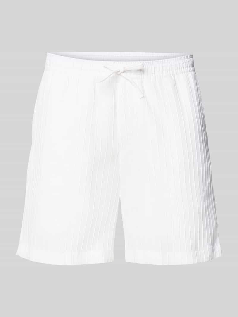 jack & jones Regular fit korte broek met structuurmotief model 'JAIDEN MASSIMO'