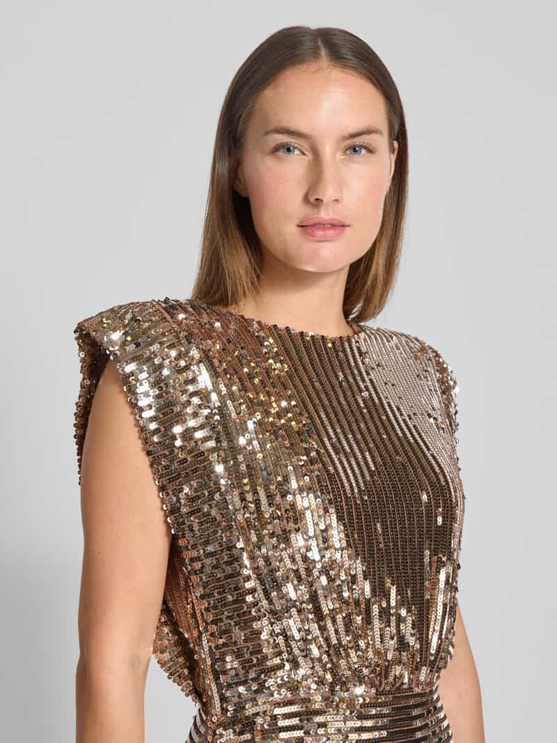 Boss Orange Smalle cocktailjurk met pailletten model 'C_DILLANA'