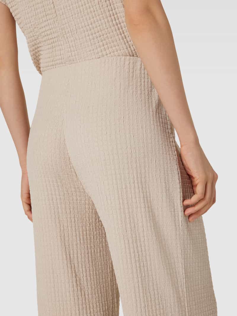 Christian Berg Woman Flared fit stoffen broek met structuurmotief
