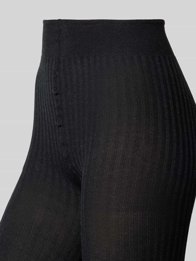 Falke Panty met structuurmotief, model 'Family' donkergrijs, foto 3