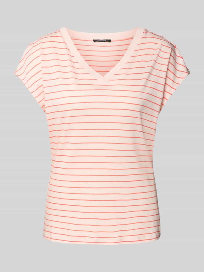 comma T-shirt met V-hals
