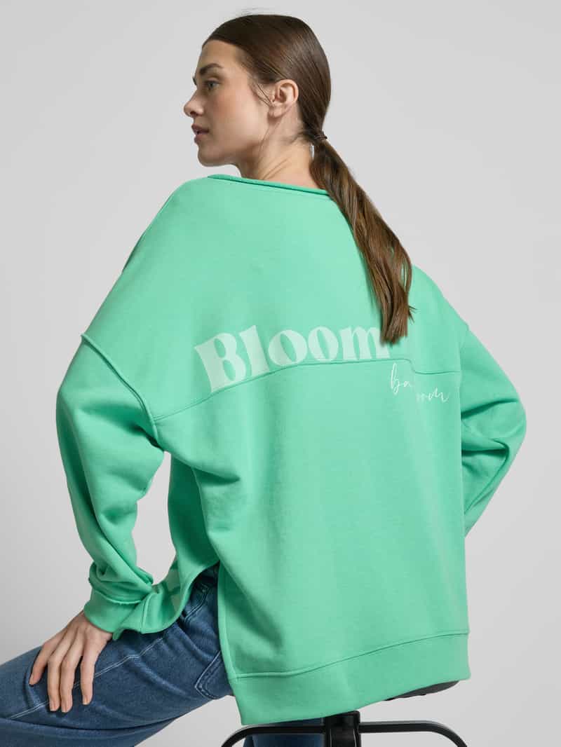 Smith and Soul Sweatshirt met extra brede schouders en ronde hals