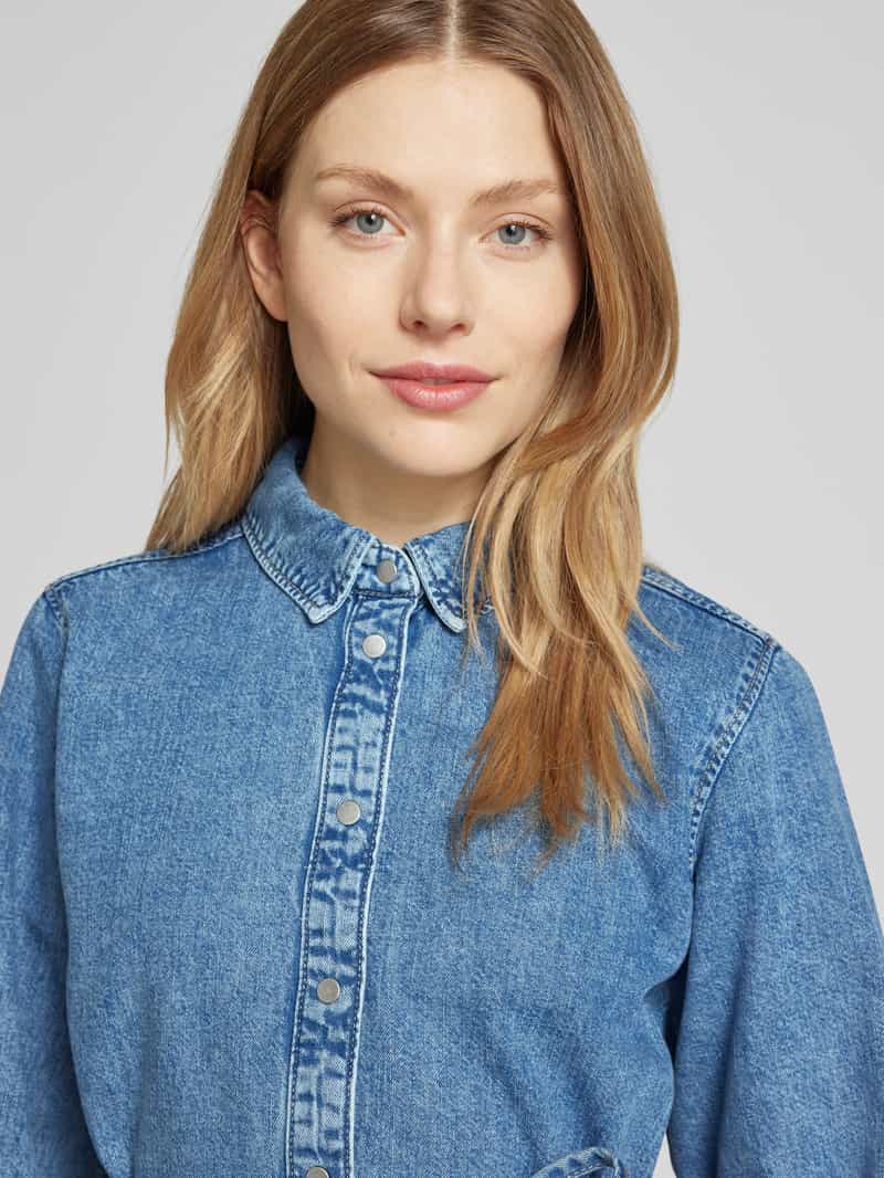 Tom Tailor Denim Relaxed fit jeansjurk van puur katoen