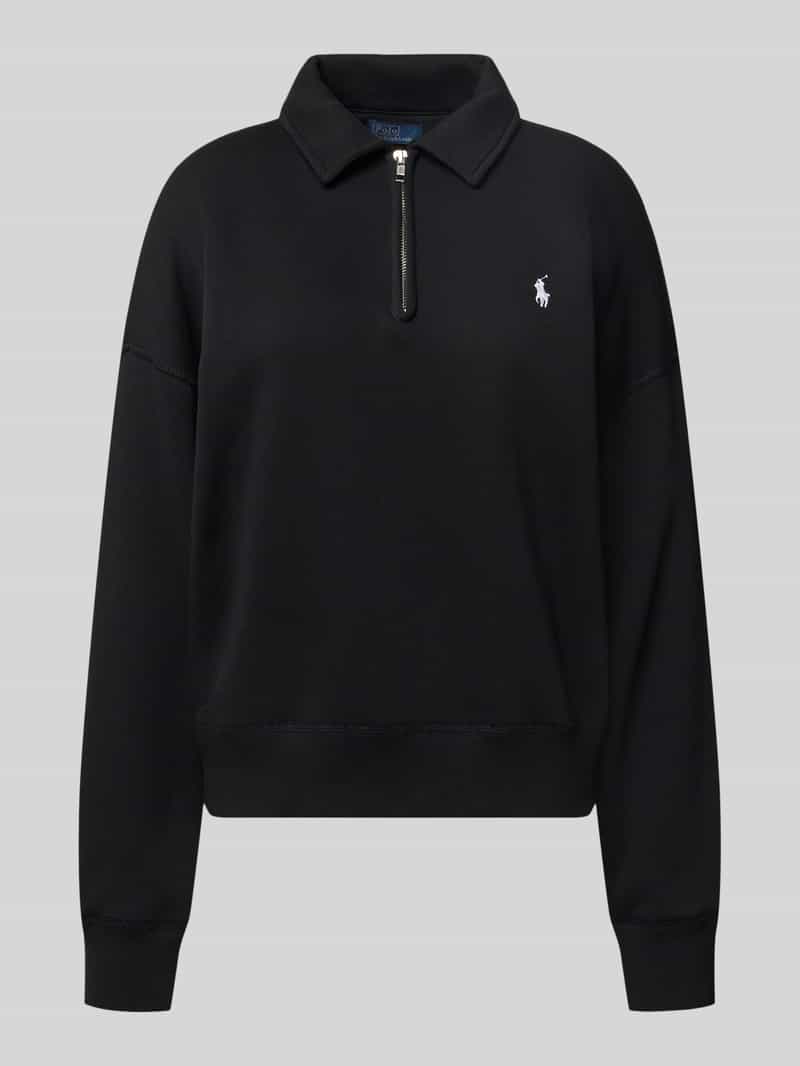 Polo Ralph Lauren Sweatshirt met polokraag en labelstitching