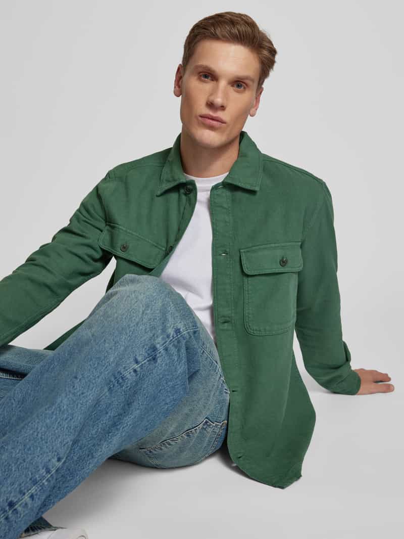 Only & Sons Regular fit vrijetijdsoverhemd met new-kentkraag model 'OLIVER'