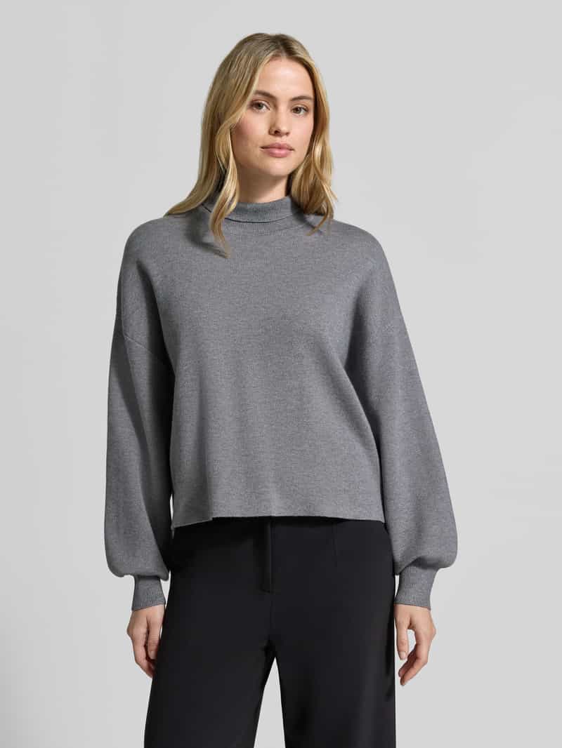 MSCH Copenhagen oversized fit gebreide pullover van viscosemix model 'Mercy East' grijs, foto 3