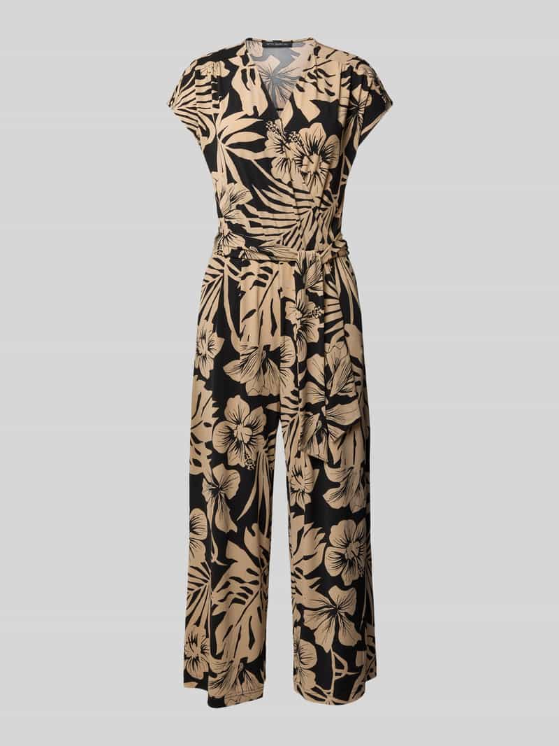 Betty Barclay Jumpsuit met V-hals en strikceintuur