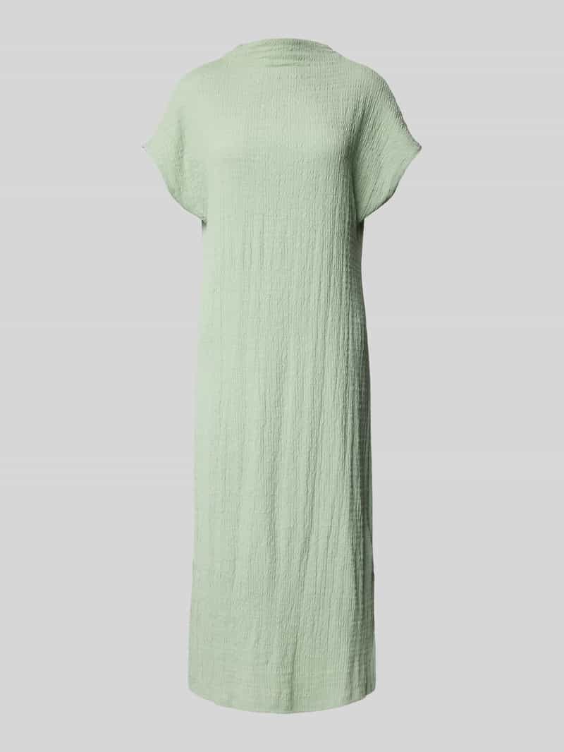 Tom Tailor Denim Soepele midi-jurk met opstaande kraag