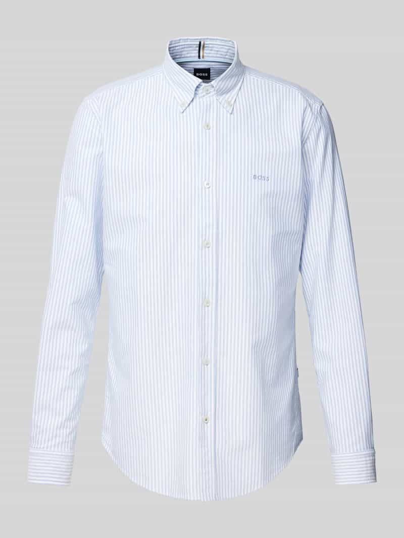 Boss Slim fit vrijetijdsoverhemd met button-downkraag model 'Roan'