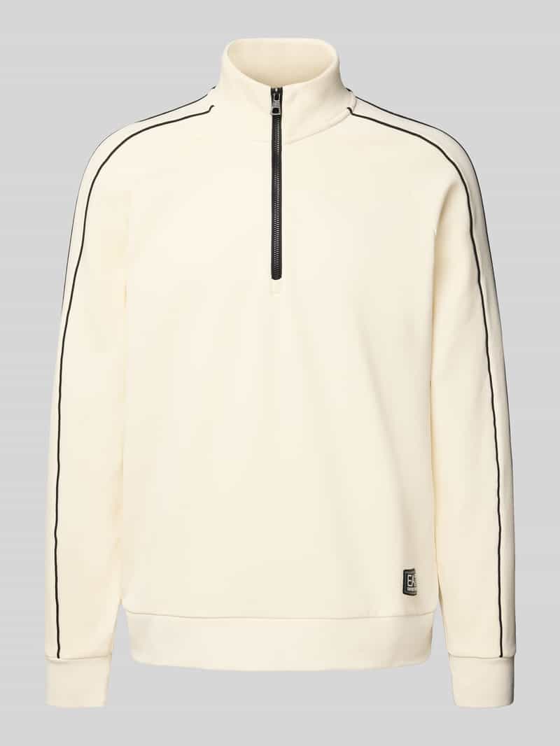 EA7 Emporio Armani Sweatshirt met opstaande kraag en ritssluiting
