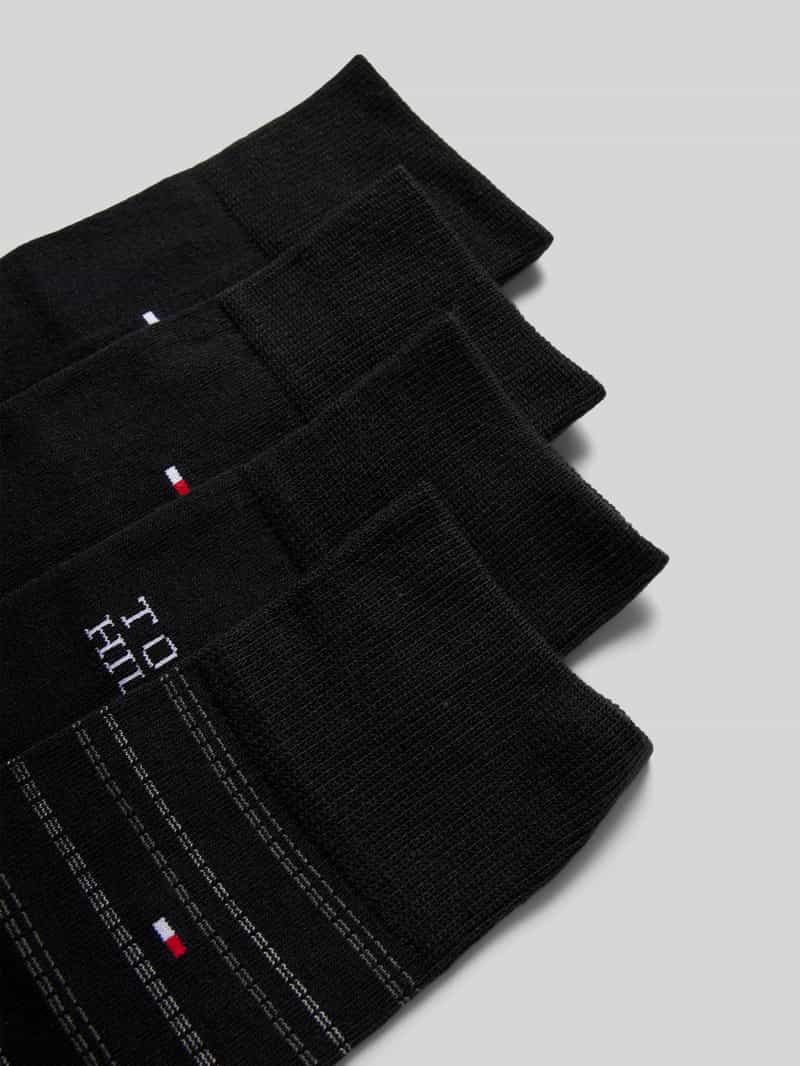 Tommy Hilfiger Sokken met labeldetails in een set van 4 paar
