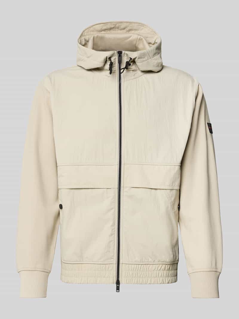 Boss Orange Regular fit sweatjack van puur katoen model 'ZE_HOOD'