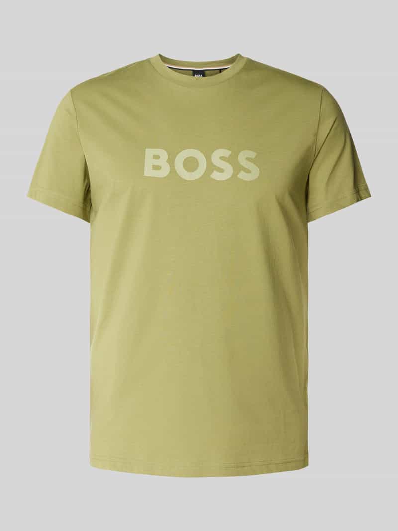 Boss T-shirt met labelprint