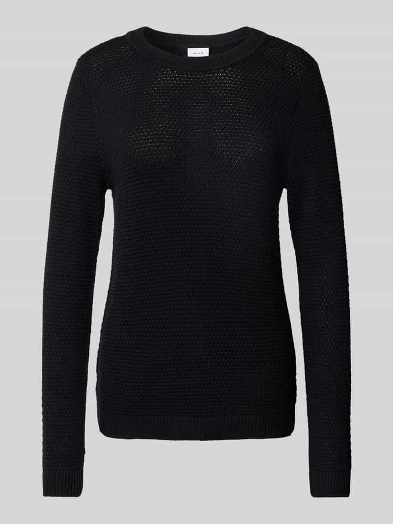 Gebreide pullover met structuurmotief, model 'Vidalo O-Neck'