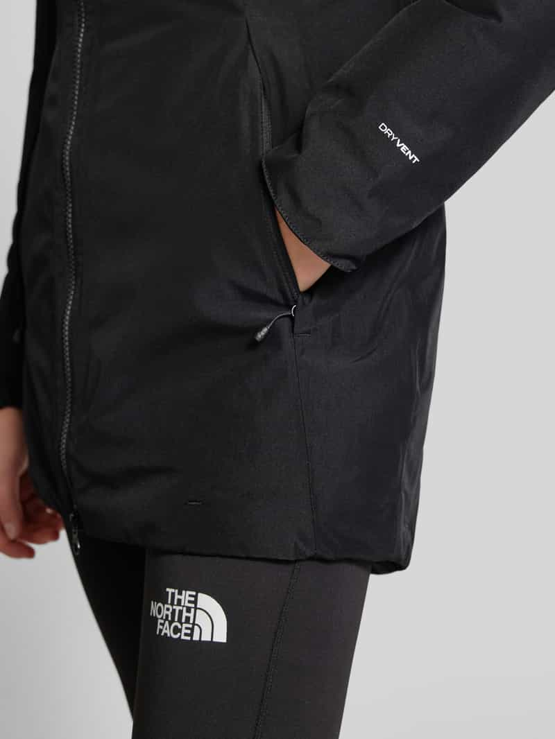 The North Face Gewatteerde lange jas met labelprint model 'Hikesteller'