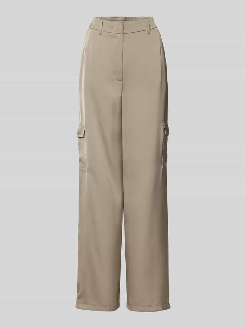 Betty Barclay Wide leg cargobroek met riemlussen