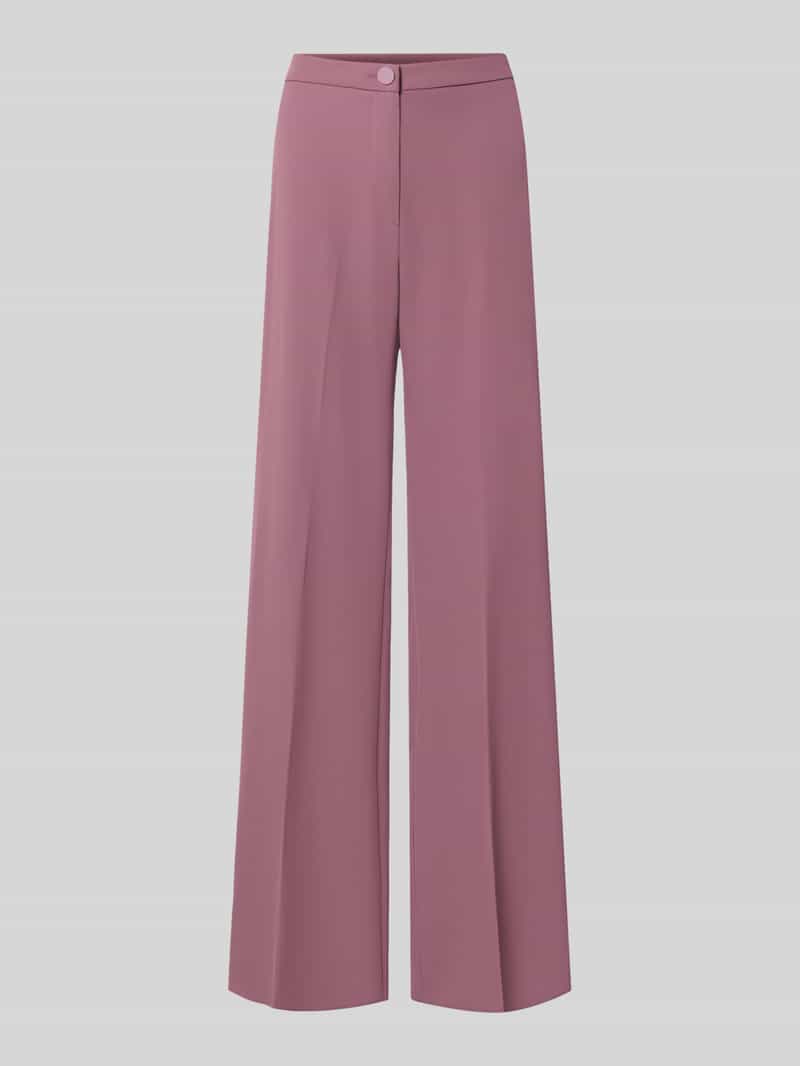 RINASCIMENTO wide leg stoffen broek met knoopsluiting