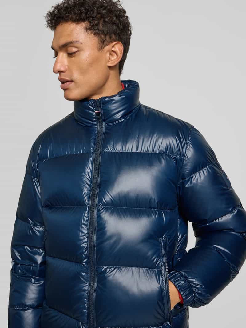 Tommy Hilfiger Regular fit donsjack met doorgestikte naden