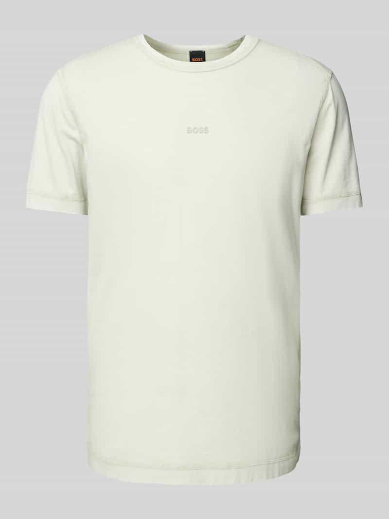 Boss Orange T-shirt met labelprint model 'Tokks'