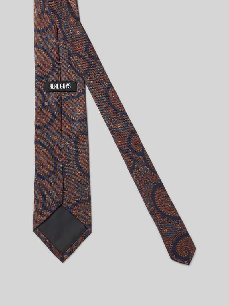 J.Ploenes Zijden stropdas met logopatch (8 5 cm)