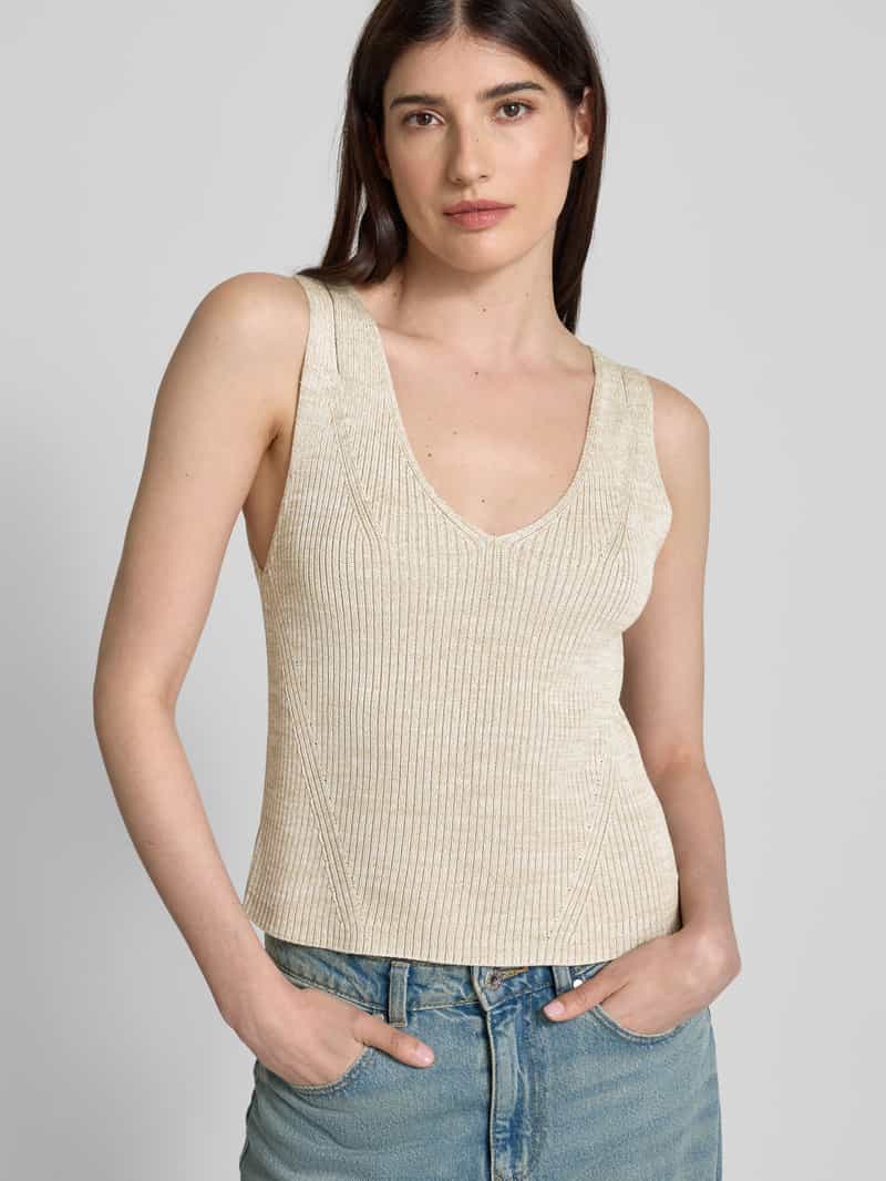 Boss Gebreide top met uitsparingen model 'Flani'