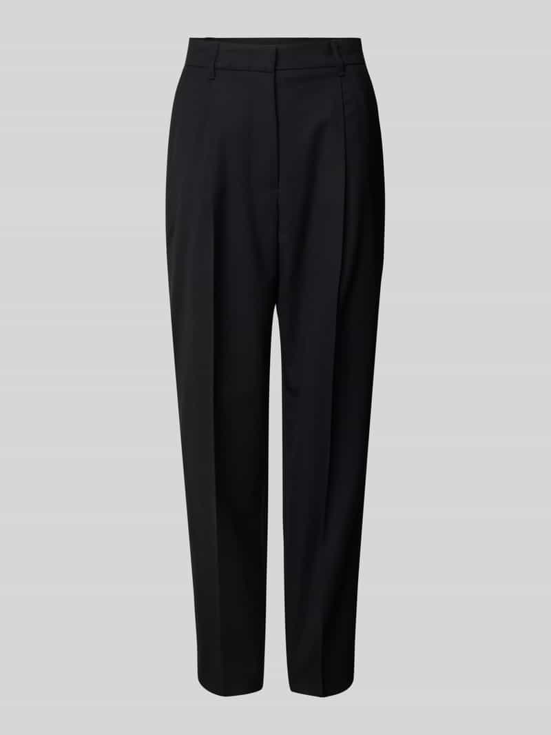 Marc Cain Feminine fit pantalon met persplooien