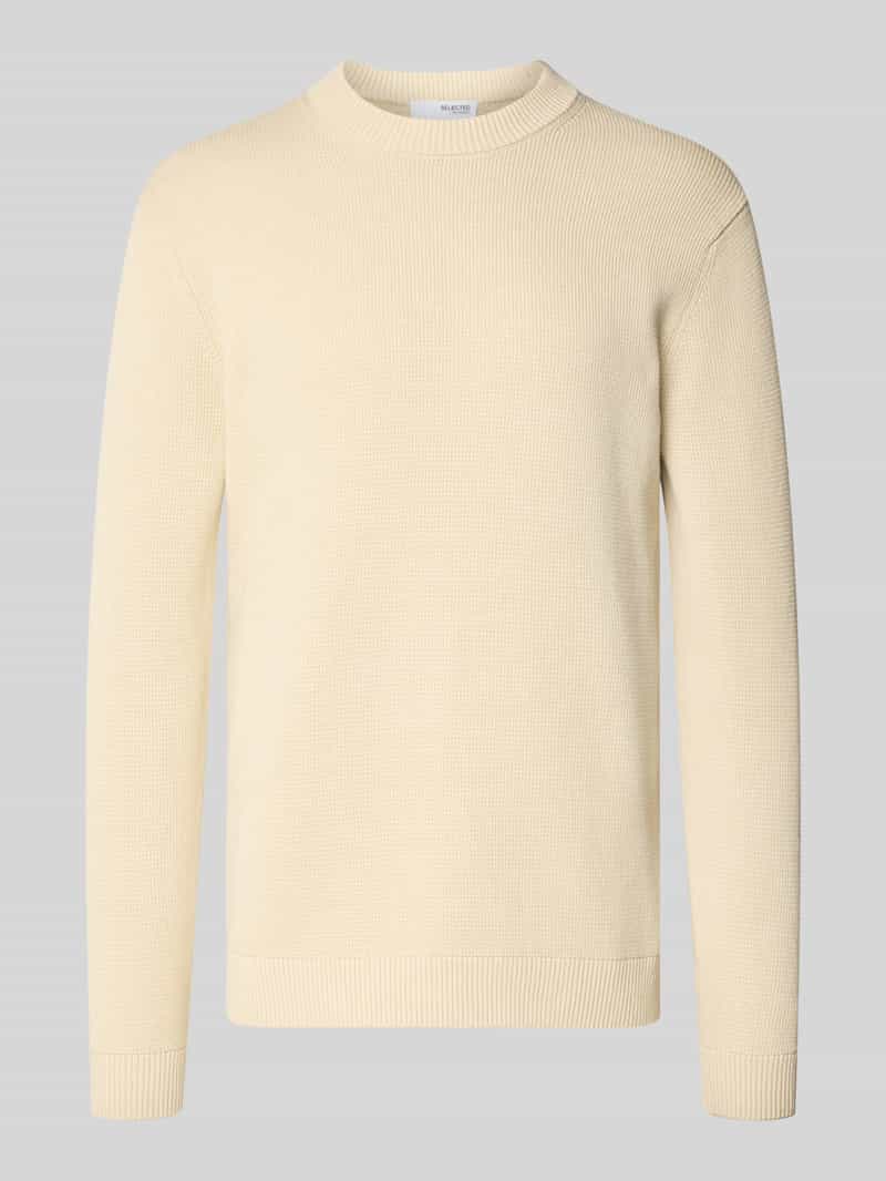 Selected Homme Regular fit gebreide pullover van puur katoen model 'DANE'