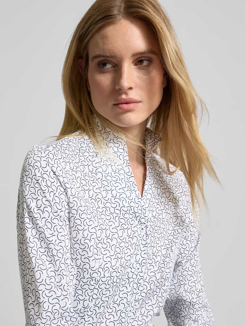 Eterna Overhemdblouse met opstaande kraag