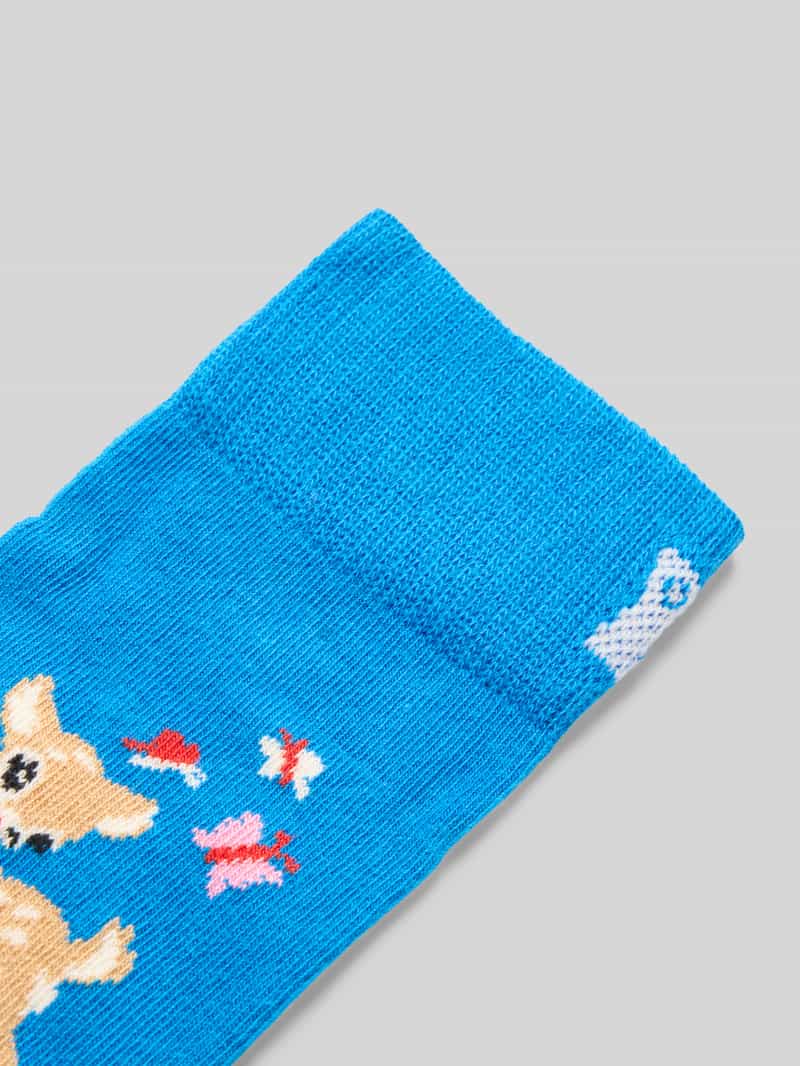 Happy Socks Sokken met motiefstitching model 'Deer'